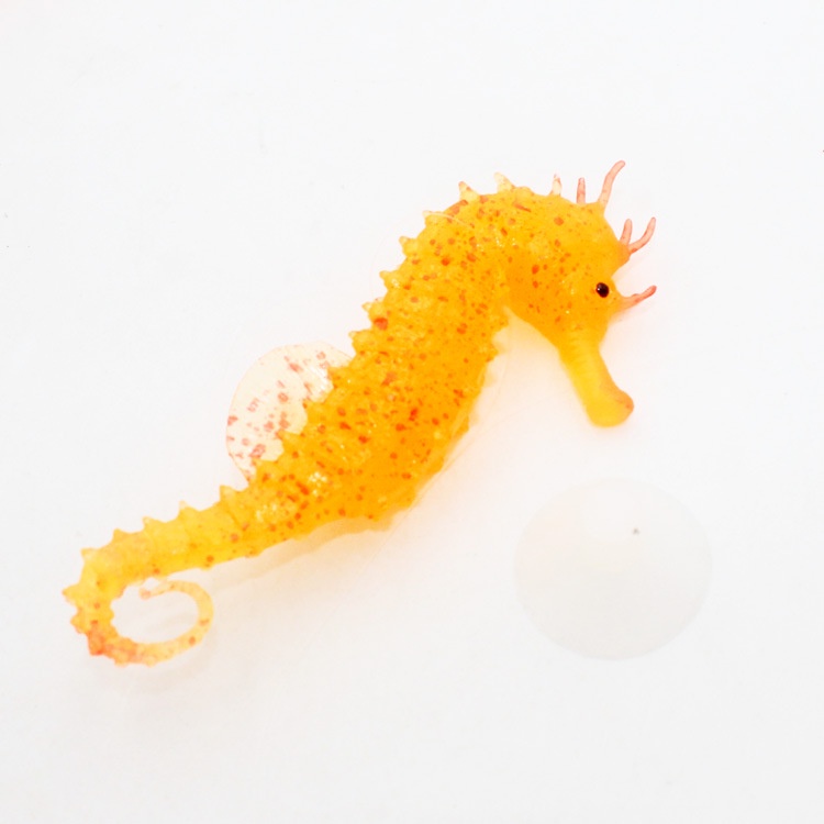 Phụ Kiện Trang Trí Bể Cá Bằng silicone Hình Cá Ngựa Có Dạ Quang Độc Đáo