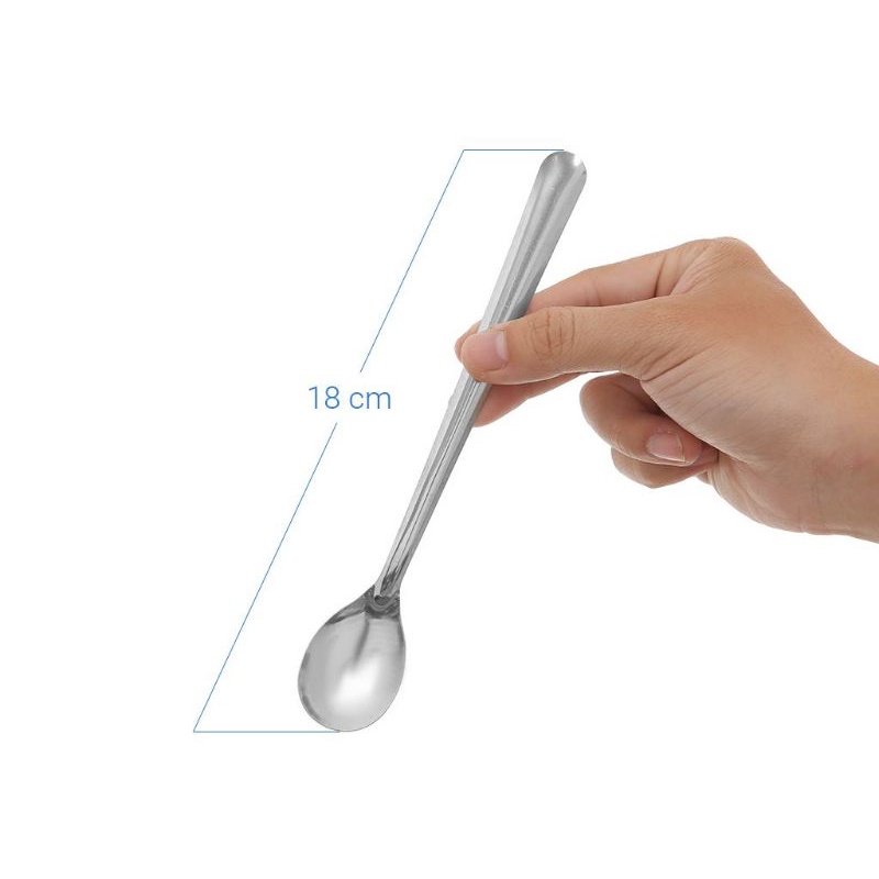 ❖COMBO 10❖ muỗng cà phê inox 430 cán dài ❖SINH TỐ CÁN DÀI❖