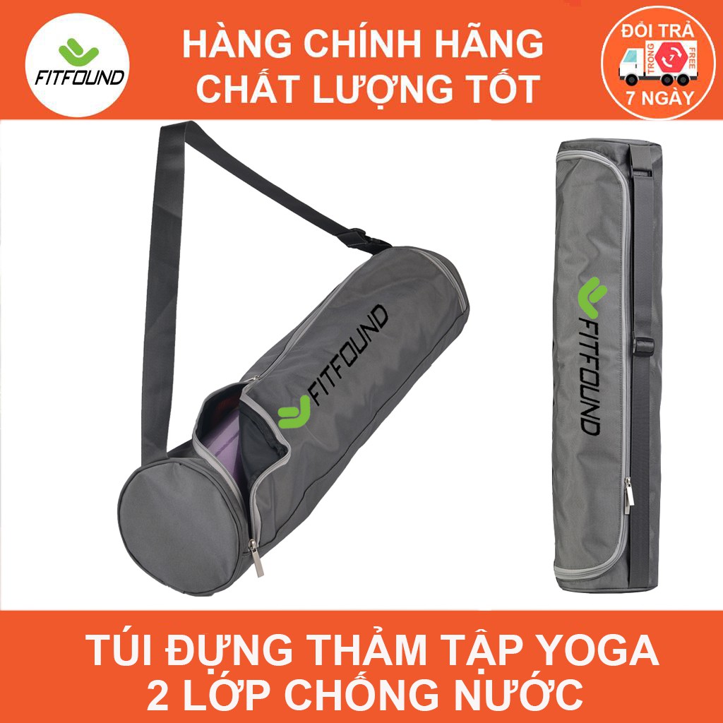 Túi đựng thảm tập yoga gym 2 lớp siêu bền chống nước cao cấp có ngăn nhỏ để điện thoại chìa khóa