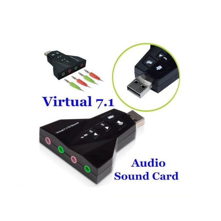 USB Sound 7.1 Phi thuyền Đầu Ra Âm Thanh Chuẩn