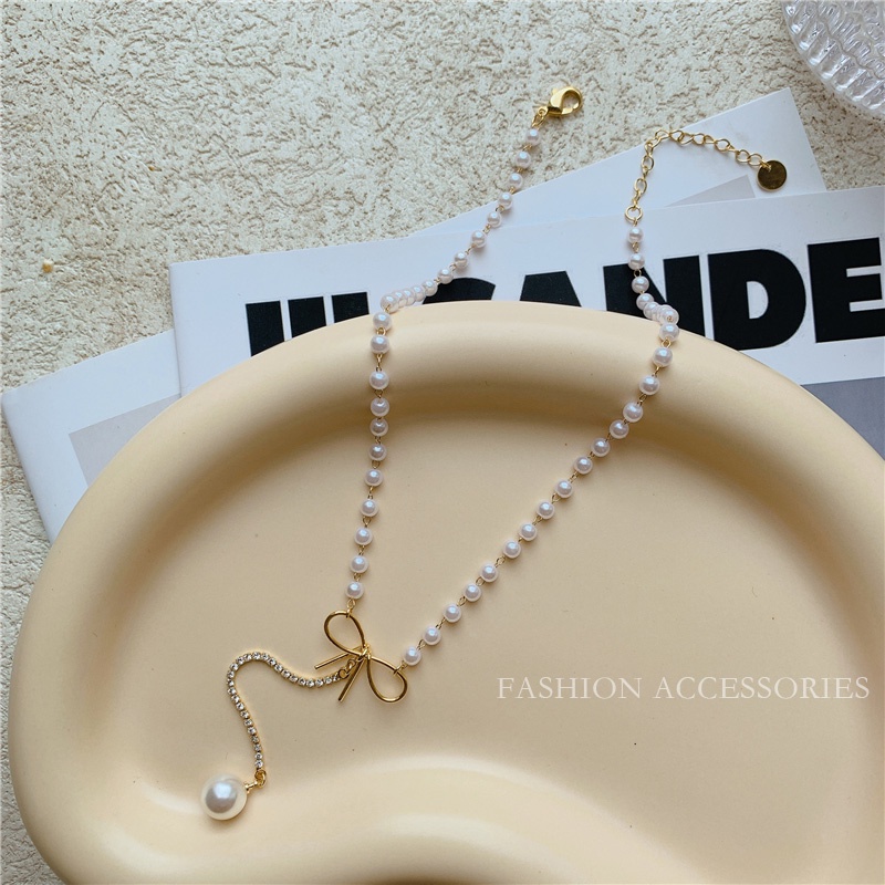 Vòng cổ Nhiều Lớp Đính Ngọc Trai Phong Cách Hàn Quốc Xinh Xắn