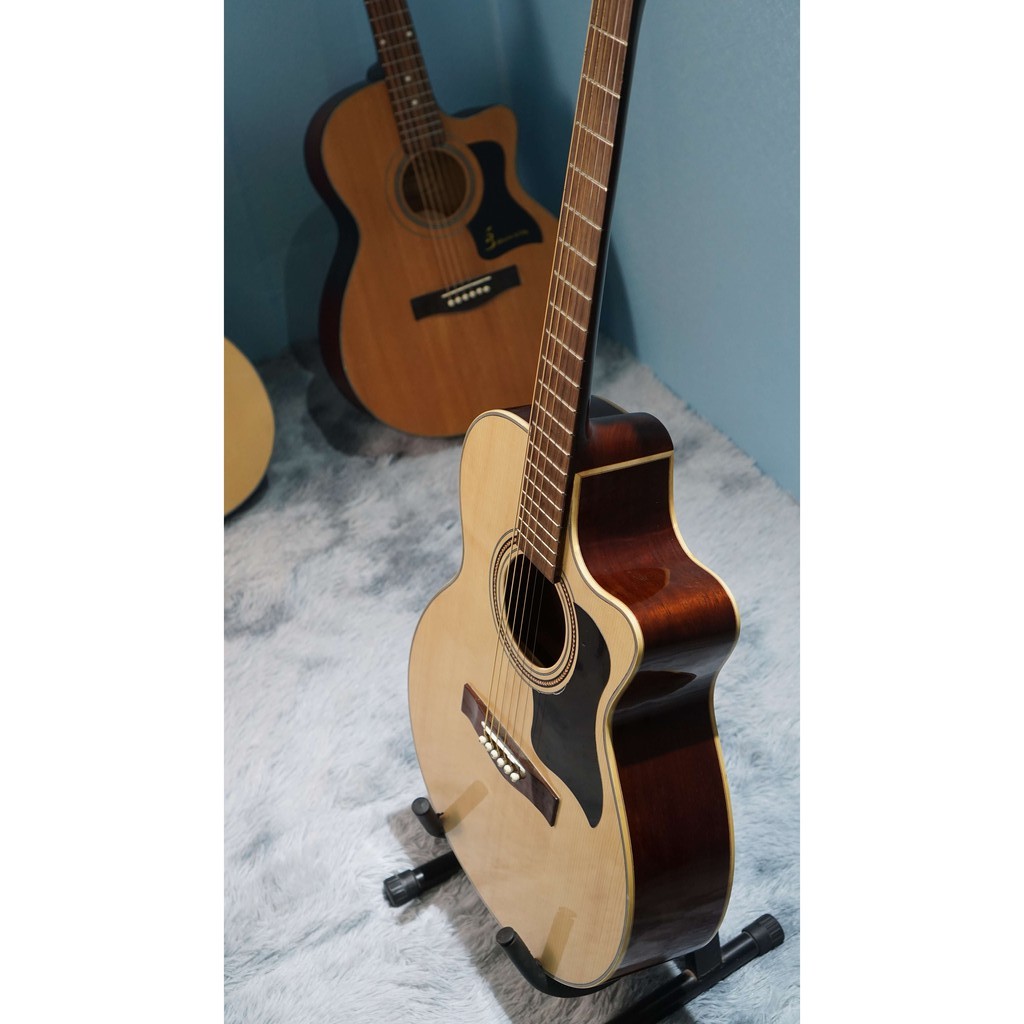 Guitar acoustic Tặng bao da, ca-po và khóa học đàn 12 buổi miễn phí (ảnh thật shop chụp tại cửa hàng)