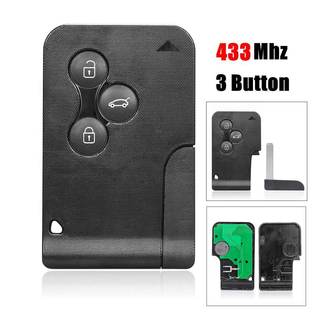 Chìa Khóa Điều Khiển Từ Xa 433MHz Cho Renault Megane 2003-2008