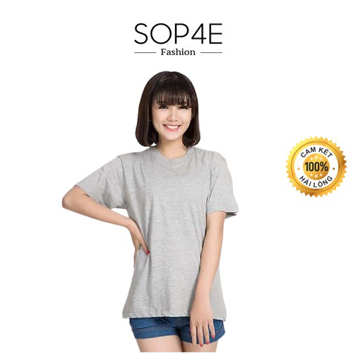 Áo thun nam nữ trơn cổ tròn Unisex NoB Sop4E Fashion | BigBuy360 - bigbuy360.vn