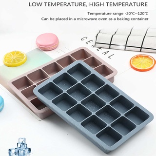 3Color 6/15 Grids Silicone Ice Cube Mold