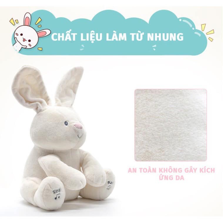 THỎ PEEKABOO Ú OÀ _DE THUONG_BIET HAT _  HÀNG CHÍNH HÃNG UMOO CAO CAP CHO BE