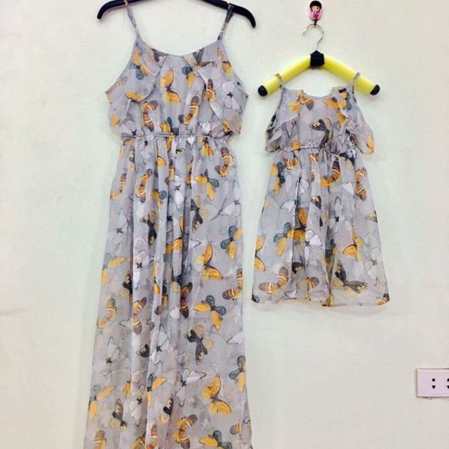Set maxi mẹ và bé gái