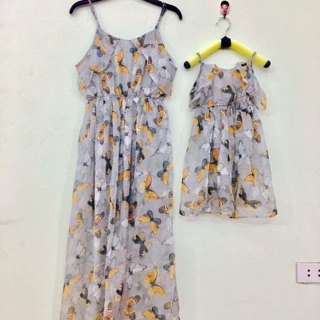 Set maxi mẹ và bé gái