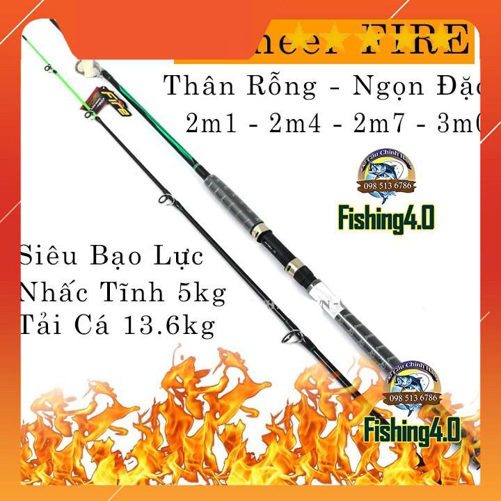 CẦN 2 KHÚC PIONEER FIRE - 2m1-2m4-2m7-3m0 - CẦN CÂU BẠO LỰC - GIÁ SINH VIÊN. Giá Xưởng