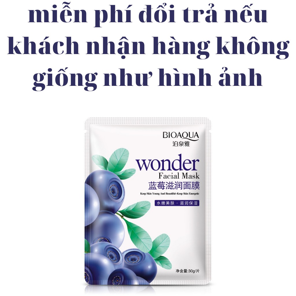 Mặt nạ giấy dưỡng da dầu mụn dưỡng trắng sáng da hoa quả trái cây mask BIOAQUA nội địa Trung