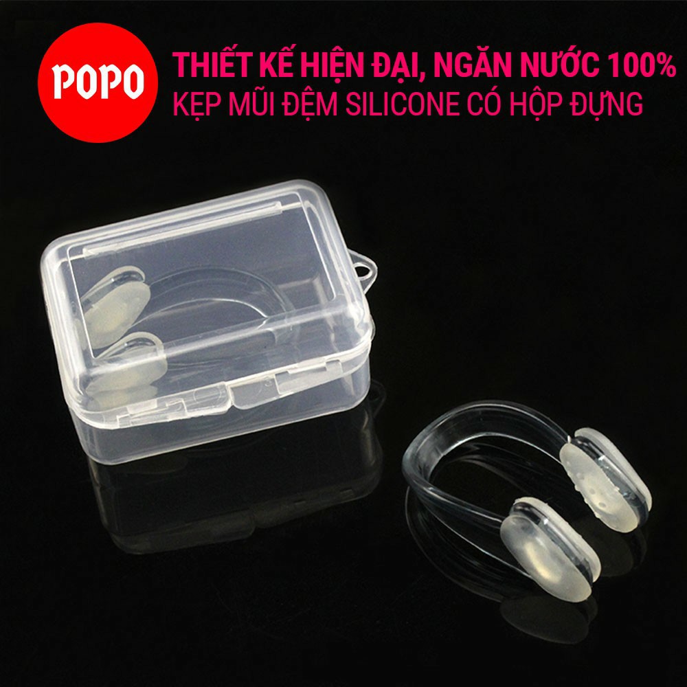 Kẹp mũi bơi siliicone NC1 mềm mại cho trẻ em và người lớn ngăn nước hiệu quả, an toàn khi sử dụng POPO