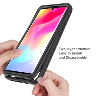 Armor Casing Xiaomi Note 10Lite / 10Lite / 9T / 9T Pro / Redmi K20 / K20 Pro / Note 8 / Note 8Pro / Note 9 /  9 Armor Bumper Case Full Body 2 IN 1 TPU+PC Slim Shockproof Cover Protective Case