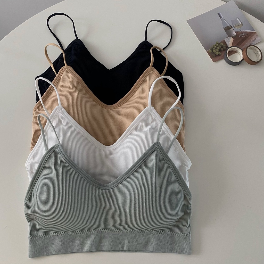 Áo Ngực Không Gọng Dây Đan Chéo Sau Lưng Cho Nữ