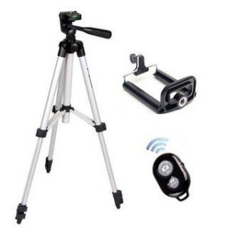 Gậy tripod 3110, tặng kẹp, remote bluetooth - combo chụp ảnh chuyên nghiệp