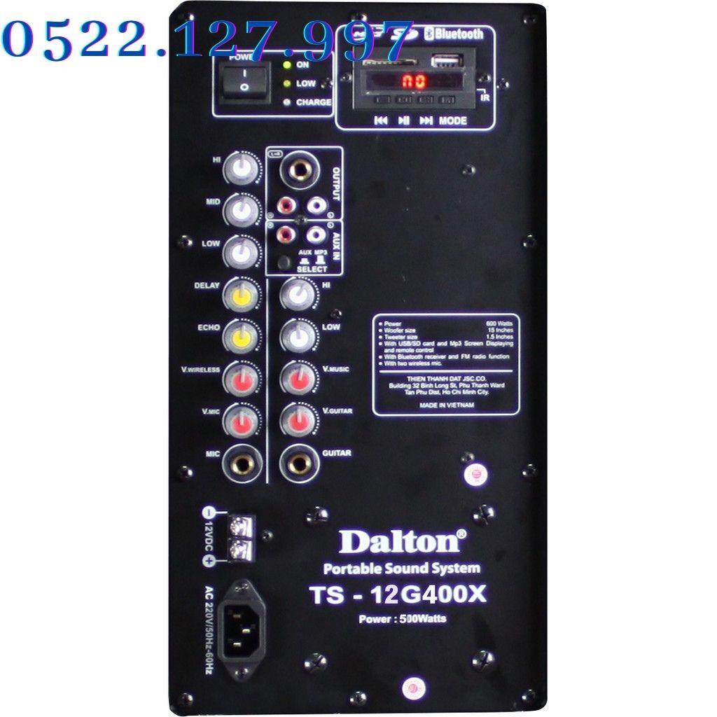 Loa kéo Dalton TS-12G400X - Hàng Chính Hãng