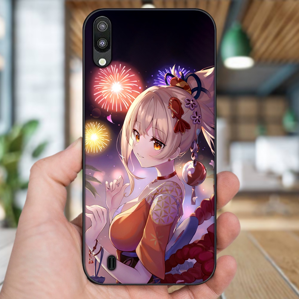 Ốp lưng Samsung M10 viền đen in hình Yoimiya Genshin Impact