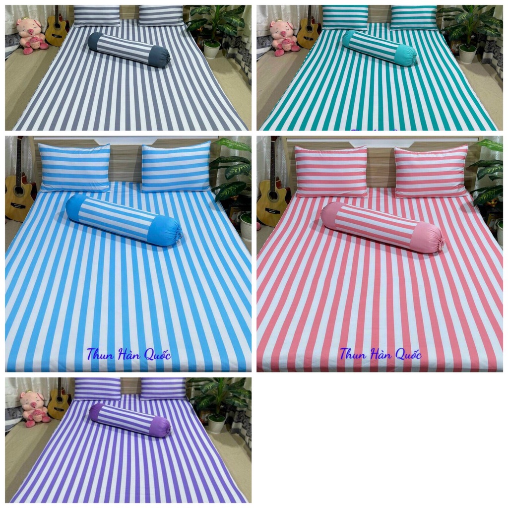 XẢ RẺ drap thun 1m6*2m, ga thun Hàn Quốc 4 món bao đẹp, còn ít bán siêu rẻ