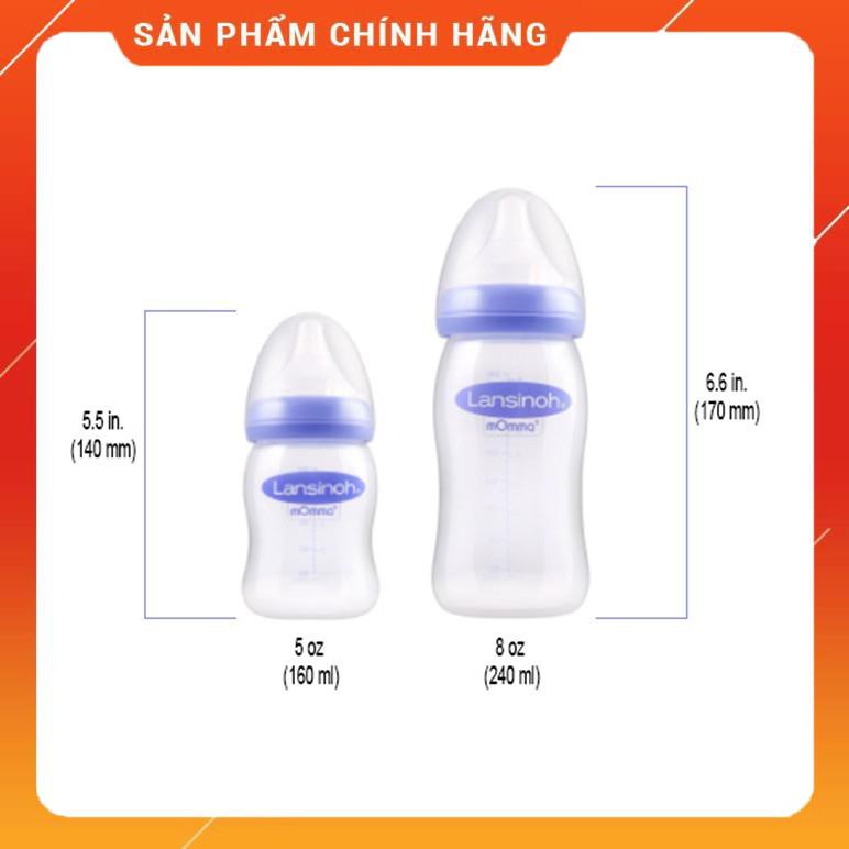 ( Đủ size S, M, L) Bình sữa Lansinoh Momma 160ml/240ml chính hãng [Giá Sập Sàn]