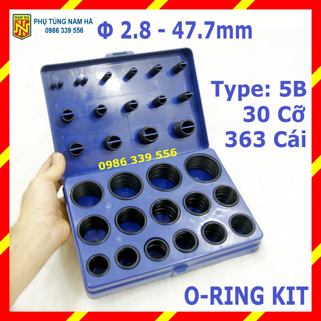 Hộp zoăng gioăng sim cao su làm kín O-RING KIT  thay thế chịu dầu NBR chịu nhiệt 30 cỡ size