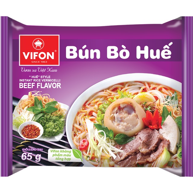 Bún bò huế vifon 65g- thùng 30 gói