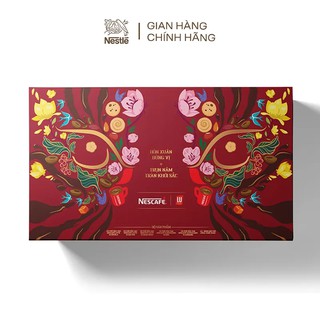 [Mã NESTET -10% ĐH 150K] Hộp quà Tết cao cấp Nescafé x Bánh quy bơ Pháp LU