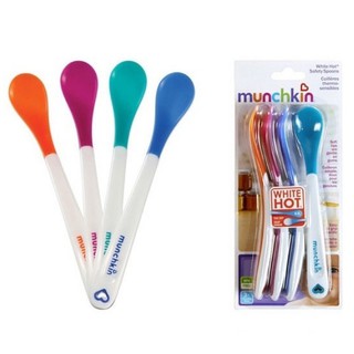 Thìa mềm báo nóng, thìa ăn dặm munchkin cho bé