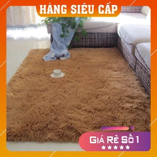 Thảm lông trải sàn, thảm lông loang siêu min dày, dài, êm/ thảm trải sàn