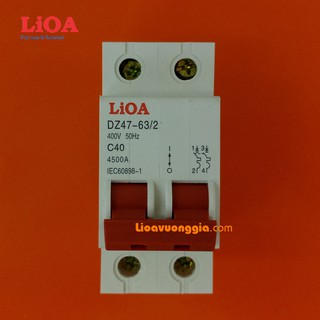 Cầu dao tự động (APTOMAT) LiOA 40A loại 2 cực
