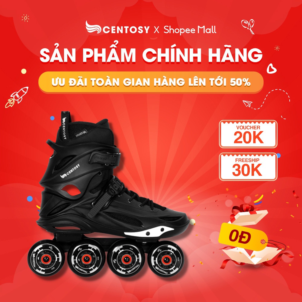 Giày Patin Người Lớn Cao Cấp - Centosy Freestyle Pro Max - Form Chắc Chắn, Khóa An Toàn