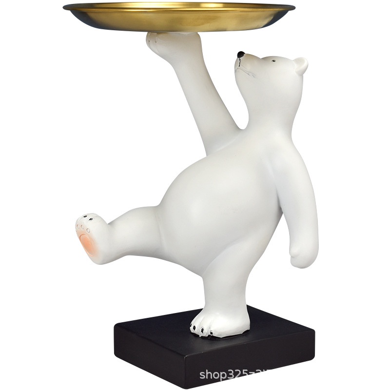Khay đựng trang sức/phụ kiện hình chú gấu bắc âu dễ thương , Mô hình trang trí để bàn dễ thương SHIN STORE