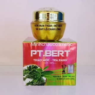 [ CHÍNH HÃNG] Kem Pt - Bert Thảo Mộc Trà Xanh Tri Mun Thâm Sẹo