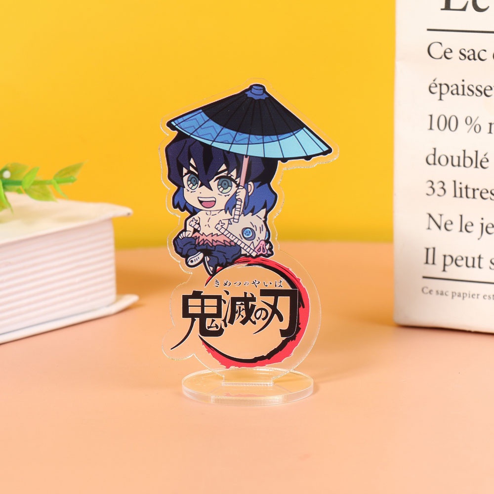Mô Hình Nhân Vật Kimetsu No Yaiba Tomioka Giyu Kamado Nezuko Để Bàn Trang Trí Thẻ