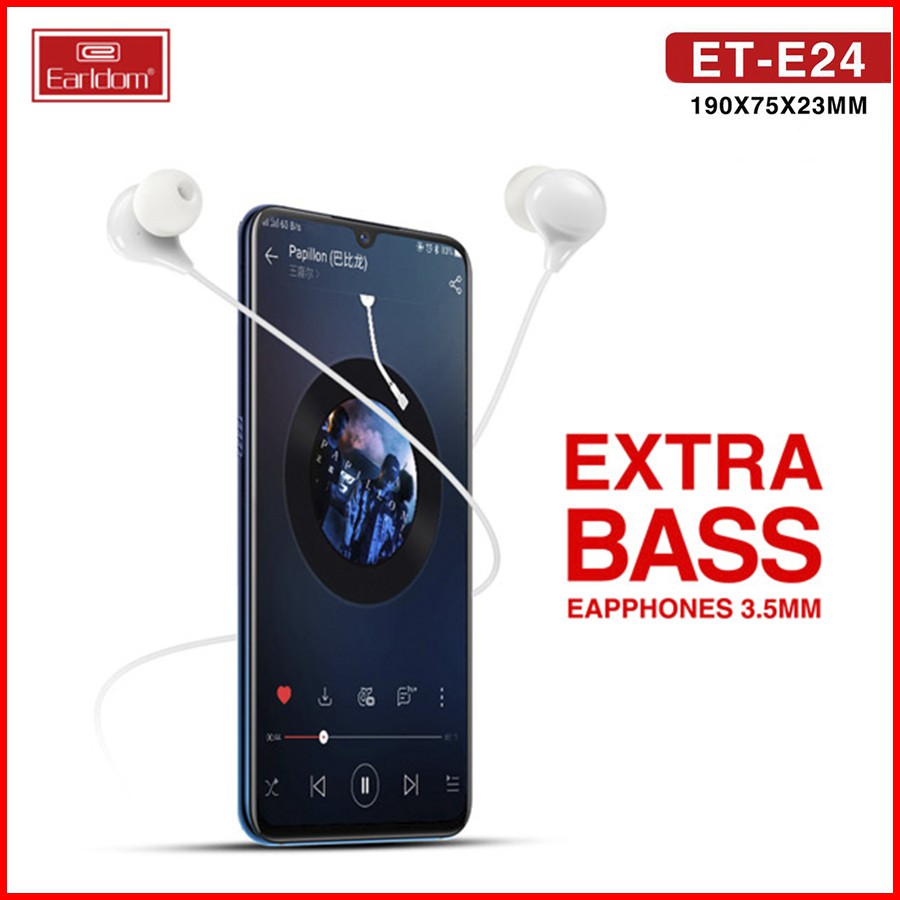 [Nghe là ghiền] Tai nghe Earldom ET-E24 Extra Bass chính hãng