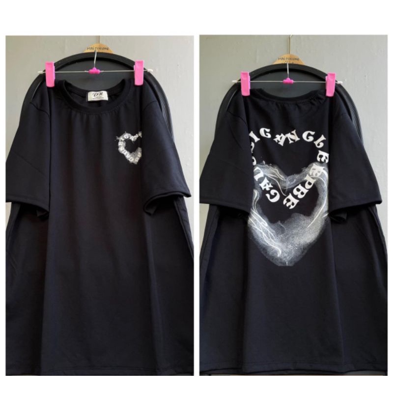 Áo thun form dáng rộng nam nữ  unisex- ÁO thun hình trái tim -- MẪU HOT 2022