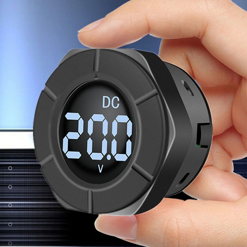 Vôn Kế Kỹ Thuật Số Màn Hình LCD DC 0-300V Chuyên Dụng Cho Xe Hơi