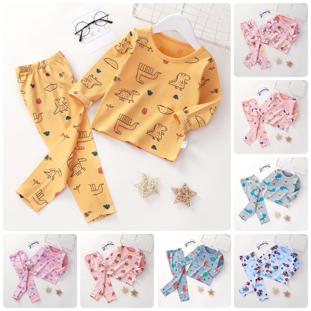 BT26 (10-38kg) Bộ thun cotton Hàn tay dài thu đông bé trai gái, siêu thấm hút-THỜI TRANG TRẺ EM