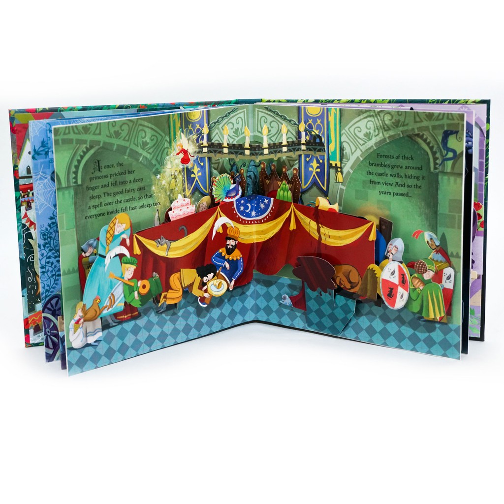 Sách Usborne - Pop Up Fairy Tales Sleeping Beauty - Truyện cổ tích công chúa ngủ trong rừng bằng tiếng anh
