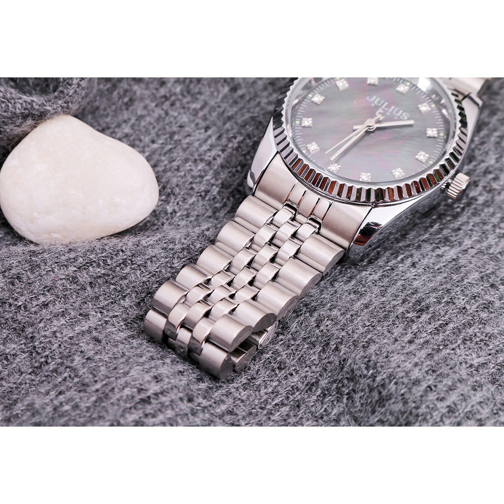 Đồng hồ nam Julius Hàn Quốc JA-1069MB dây thép (Màu bạc) | BigBuy360 - bigbuy360.vn