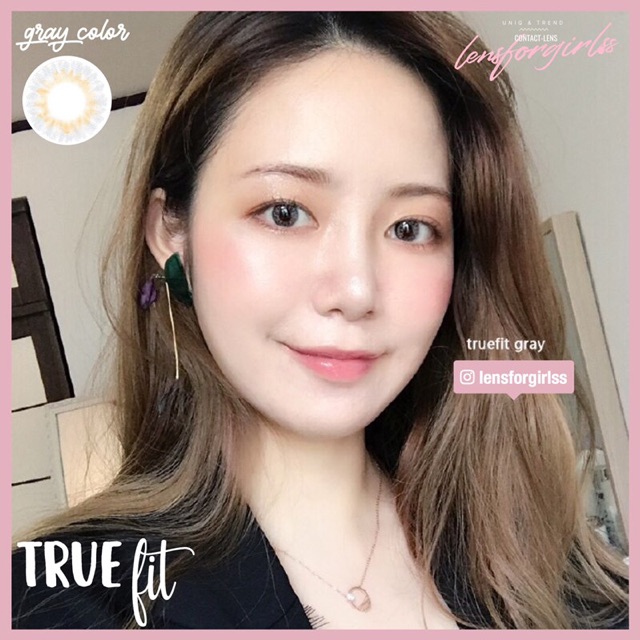 &lt;MẪU CLEAR&gt; Kính áp tròng TRUE FIT GRAY của Lensme (HSD: 3-6 tháng)