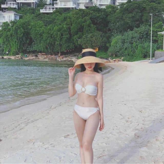 Bikini Đồ Bơi 2 Mảnh Khoen Đính Đá Cao Cấp GK0225 (Ảnh Thật)