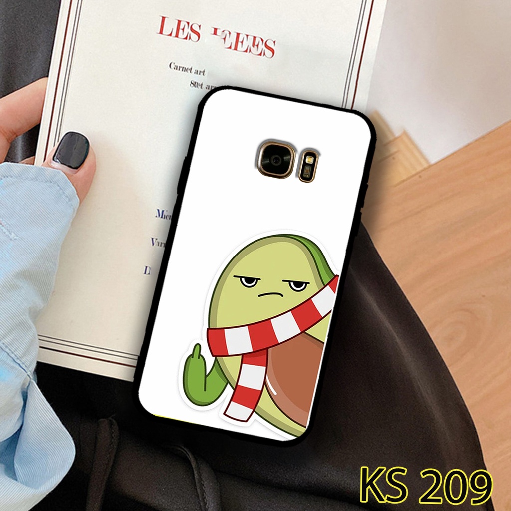 Ốp lưng Samsung Galaxy S6/S6 Edge/S7/S7 Edge in hình trái bơ ngộ nghĩnh_Ốp SS S6/S6E/S7/S7E