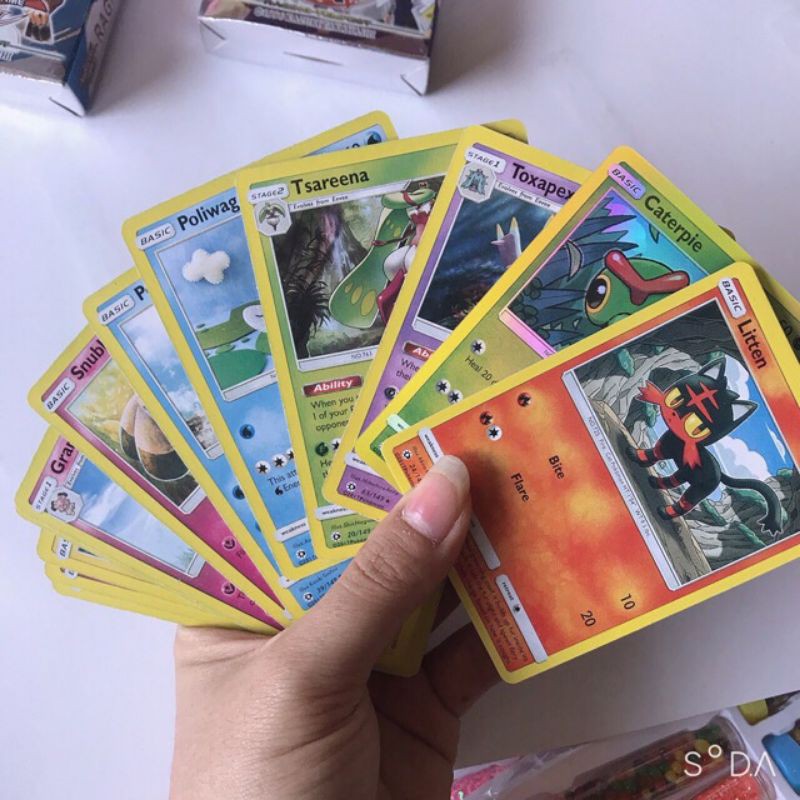 combo 10 hộp pokemon,magic hộp giấy