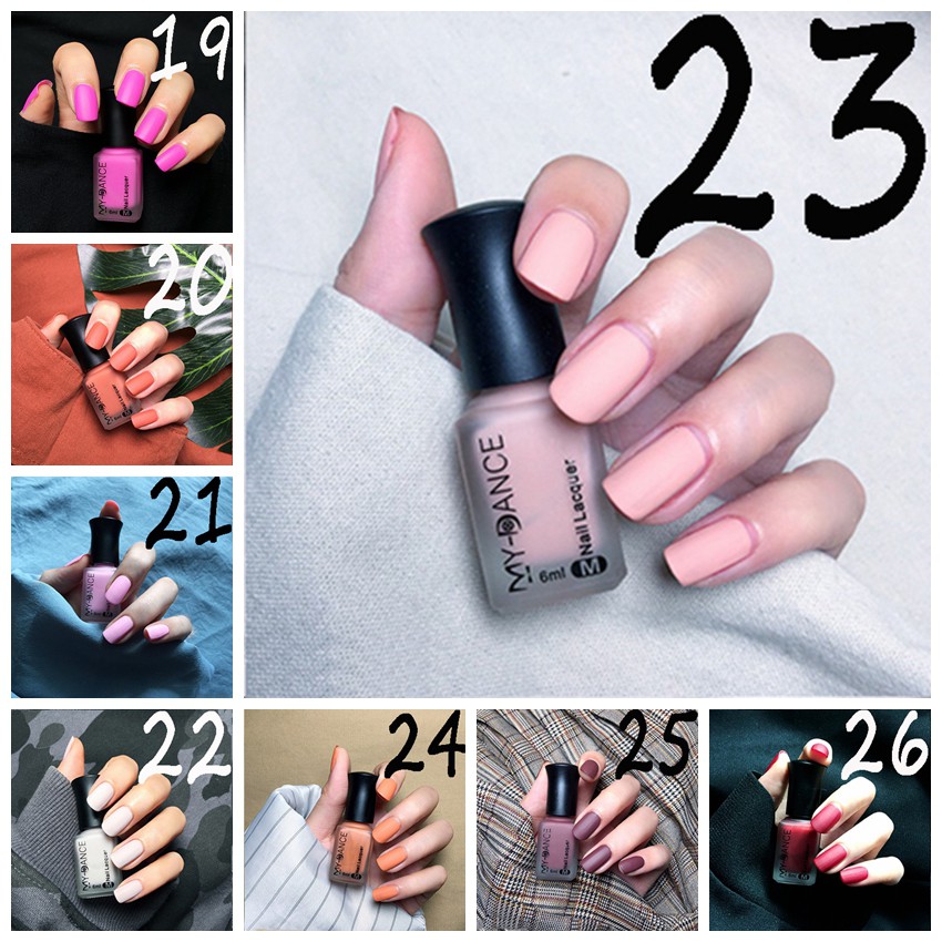 Sơn móng tay hiệu ứng nhám satin 6ml  không độc hại