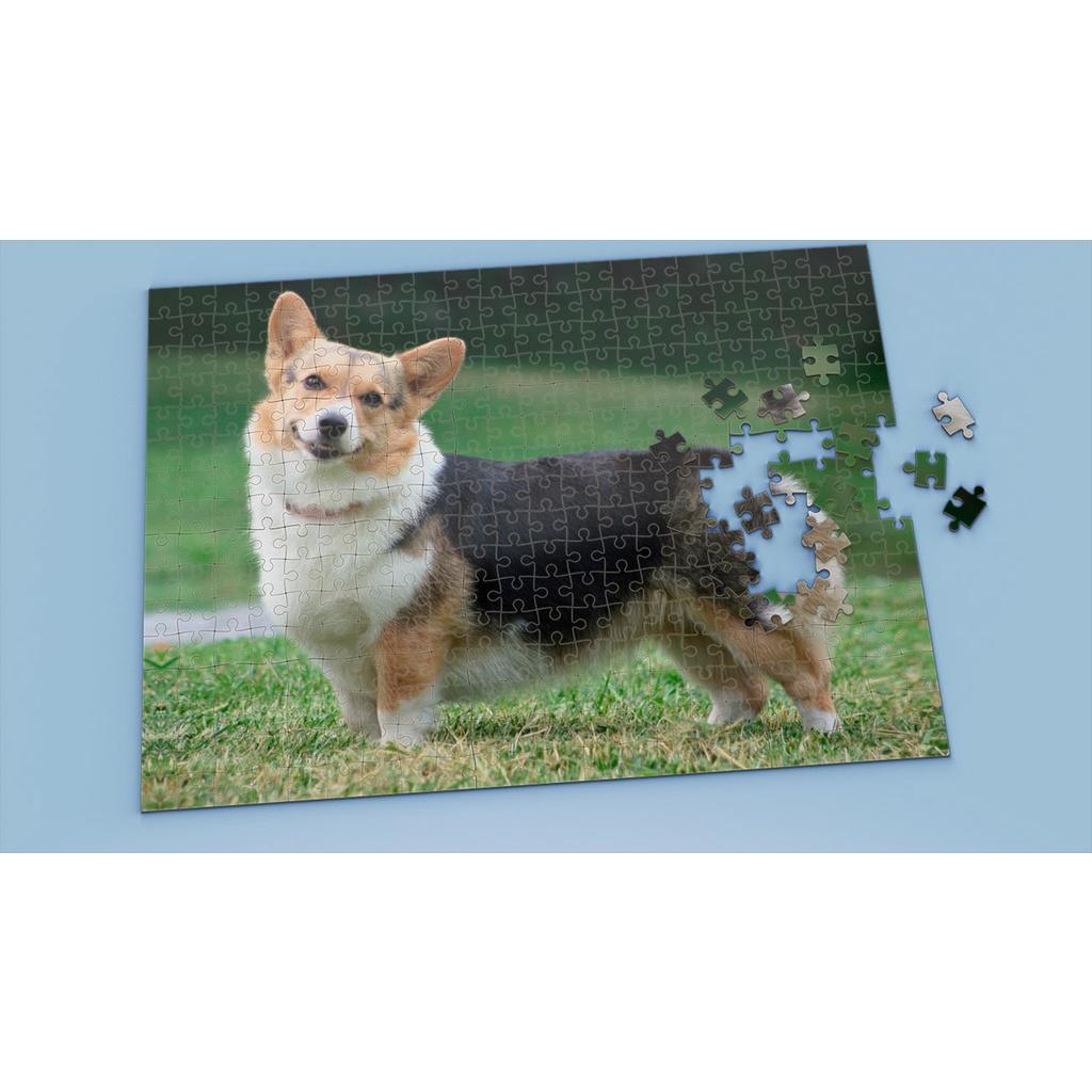 Tranh ghép hình CORGI - Mẫu 5 - Nhận in theo yêu cầu