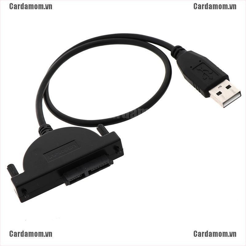 Cáp Chuyển Đổi Usb 2.0 Sang Mini Sata Ii 7+6pin Cho Laptop Cd/Dvd Rom (Lj)