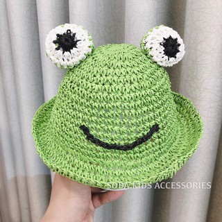 (ảnh thật) mũ cói ếch xanh