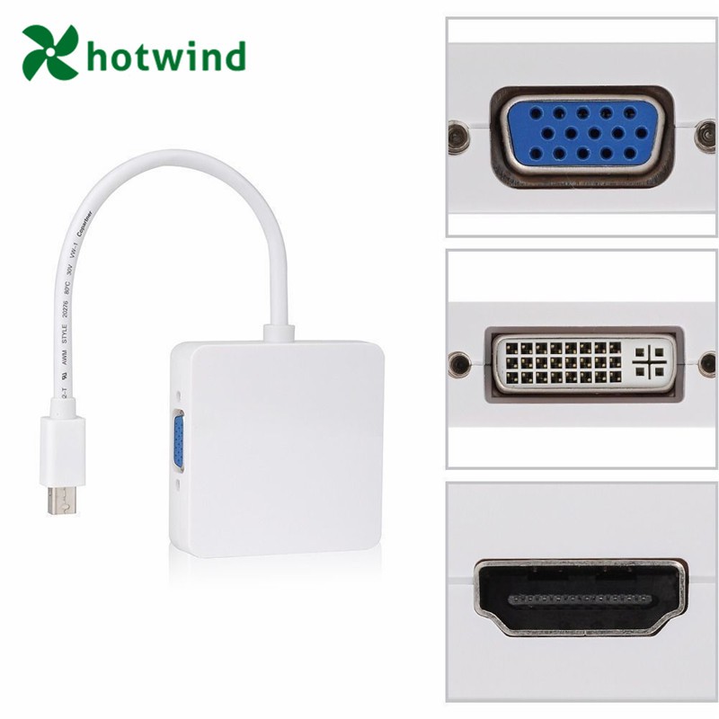 Bộ chuyển đổi Mini Display DP sang HDMI VGA DVI chuyên dụng cho Microsoft Pro 1 2 3 4