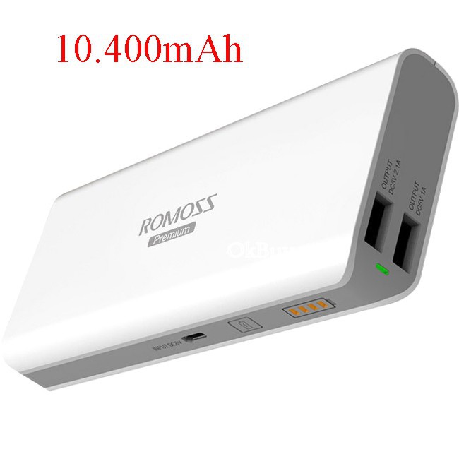 Xả kho Pin dự phòng ROMOSS 10.400 sense 4 có LCD Tốt