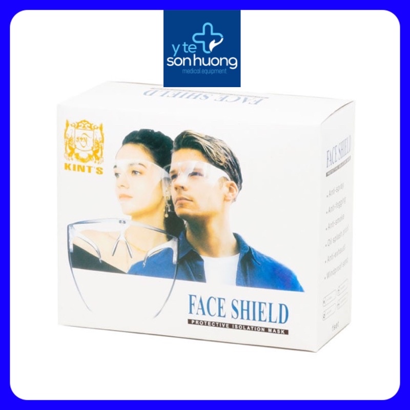 Kính bảo hộ,Kính chống dịch Face Shield ,Kính che mặt KINT'S chống giọt bắn có gọng gương, an toàn, dễ sử dụng