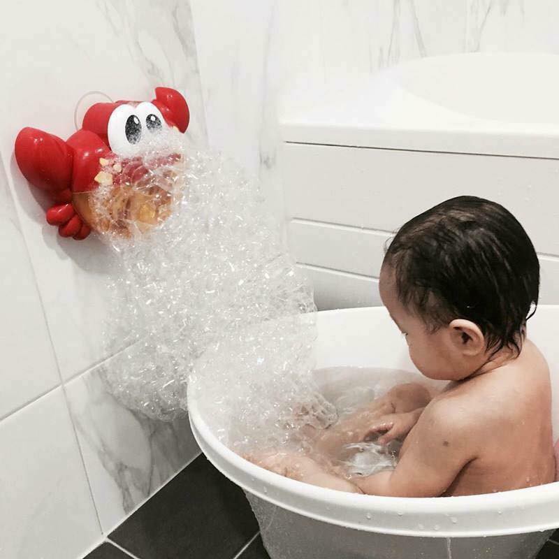Cua thổi bong bóng tạo hứng thú khi tắm cho bé 25x16x9cm (ảnh thật)